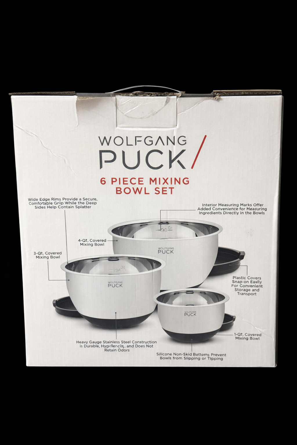 WOLFGANG PUCK 6 PC MIXING BOWL SET