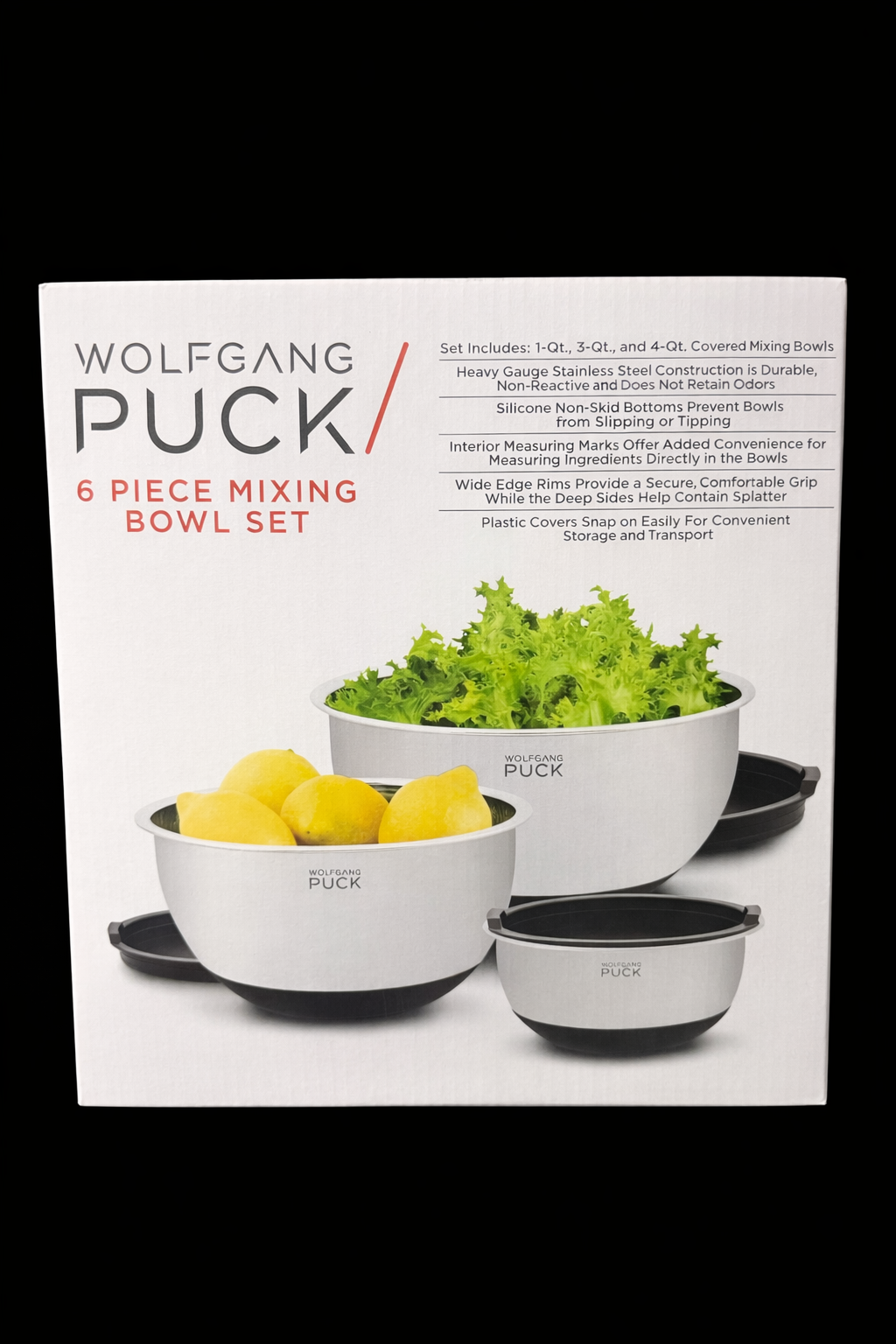 WOLFGANG PUCK 6 PC MIXING BOWL SET