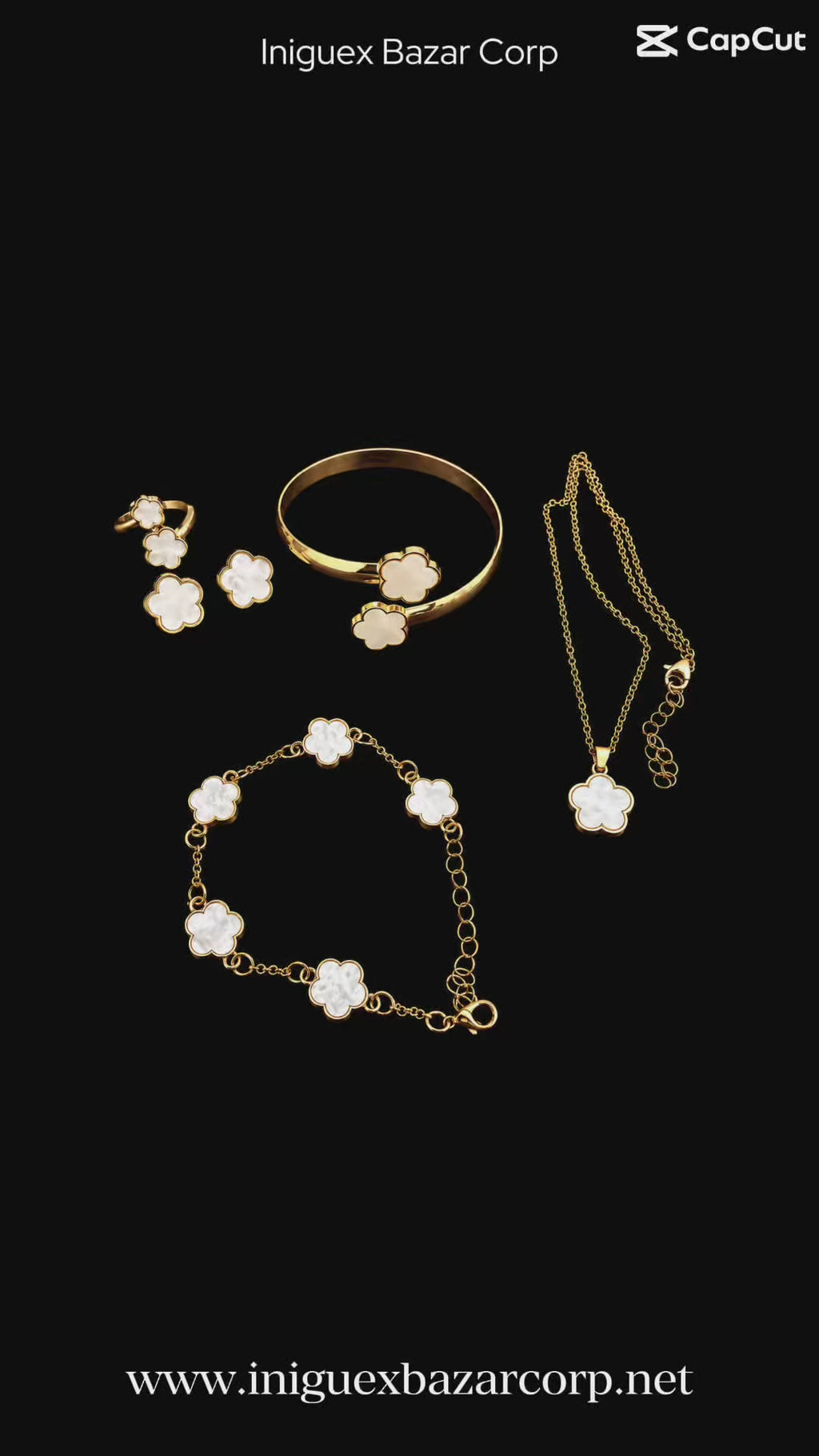 5pc clover jewelry set