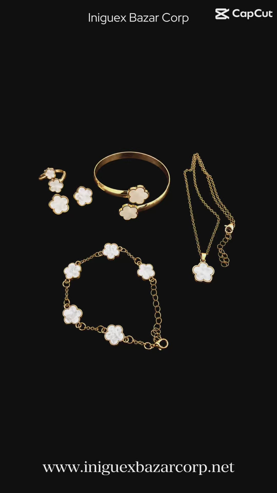 5pc clover jewelry set